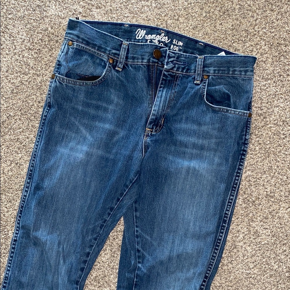 Wrangler Slim Fit Blue Jeans